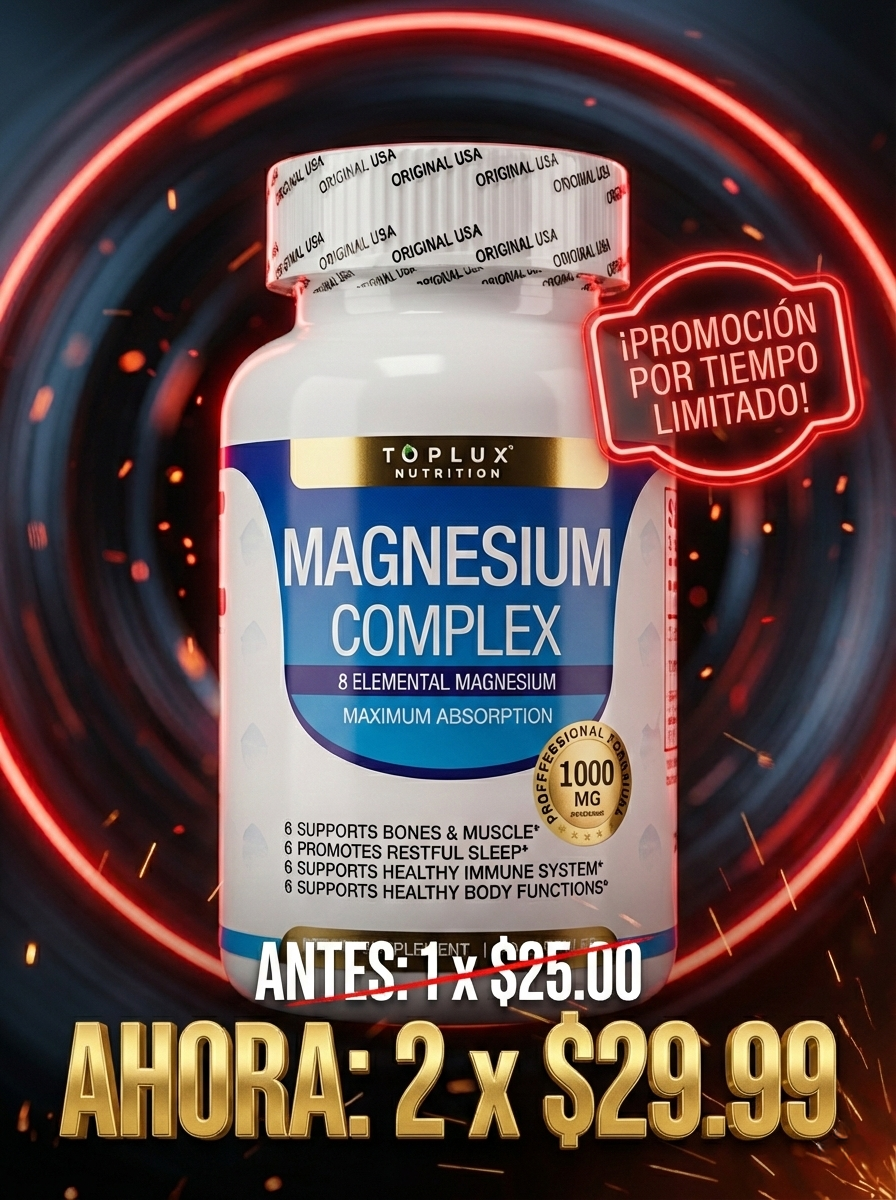 MAGNESIUM COMPLEX 8-EN-1 | 1000MG DE MÁXIMA ABSORCIÓN (90 CÁPSULAS)